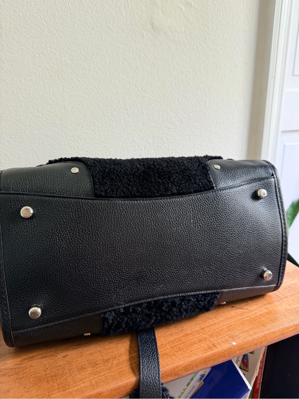 Coach Shearling Rhyder Satchel - Picture 4 of 8